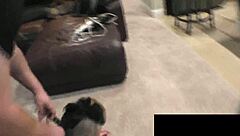 Squirting Orgasms In Strict Iron Stockade Bondage