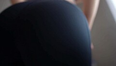 Yoga pants cameltoe face sitting pov black leggings facesitting role play