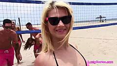 From beach volleyball to pool party with besties