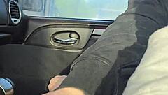 Quick Carwash Blowjob With Redhead Nerd