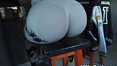 fitness milf sucks me off hard