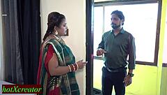 Indian boss fucking my beautiful wife in intense encounter