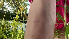 pissing on the yard creates outdoor fun