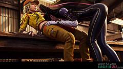 Bayonetta shares kisses with cindy aurum in fantasy