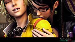 Bayonetta shares kisses with cindy aurum in fantasy