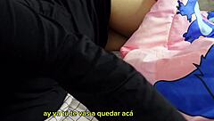brunette roommate seduces and rides hard under the covers
