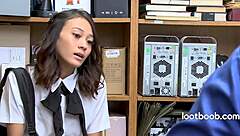 Shoplifter strips then takes it missionary