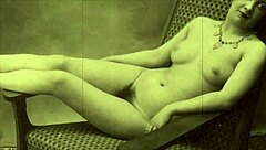 Vintage erotic art displayed in antique style