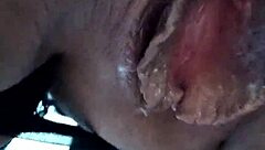 Mature blonde teases wet pussy deeply