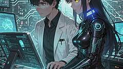 The sexiest robot wants to feel a human cock inside her pussy for the first time - ai-generated content