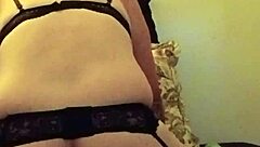 solo fetish play in lingerie and panties