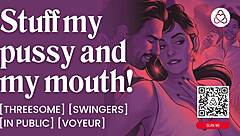 hotwife gets double penetration in a swingers club