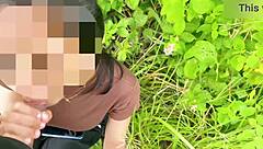 neighbor wife sucks behind the house