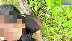 neighbor wife sucks behind the house