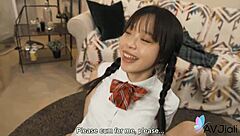 Yuli in uniform wants to fuck her boyfriend now
