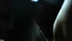 Masked femdom with big tits spanks in lingerie – is it Cleo?