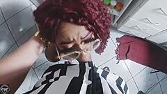 Tattooed Latina Teen Stops Cooking To Suck Her Husband's Big Black Cock And Get Fucked