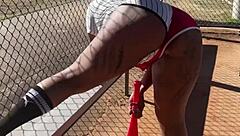 Watch Layla's ebony masturbation in red hot action!