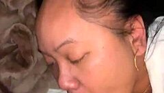 Jessica delivers an intense deepthroat blowjob with her asian tits