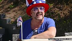 Taboo stepfamily: Petite stepmom and stepkids in hardcore sex