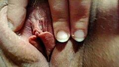 long close-up pussy show