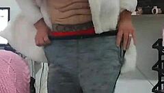 Marid�o Fresh from Shower Wrapped in Just a Towel