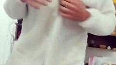 Marid�o Fresh from Shower Wrapped in Just a Towel