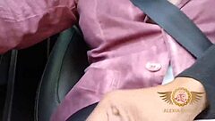 Hot Crossdresser Plays Seductively With Uber Driver