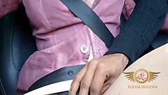 Hot Crossdresser Plays Seductively With Uber Driver