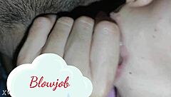 brunette amateur blowjob tease