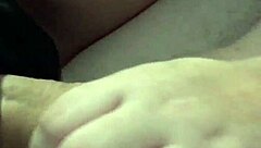 wife teasingly sucking husband's cock