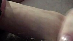 wife teasingly sucking husband's cock