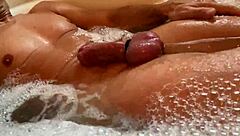 she says, 'join me in this bubble bath for a cock massage'