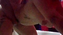 I'm in the jacuzzi getting a facial