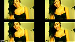 Girl performs on webcam in private session