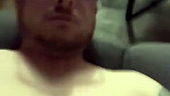 Big cocked gay gets horny and shoots a massive load