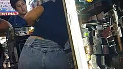 Big Ass Woman Wearing Tight Jeans Number Twelve