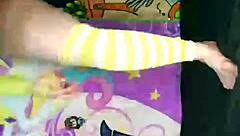 Babyzelda Plays with Toys and Shows Big Tits