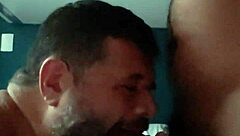 I'm kneeling, sucking, waiting for milk