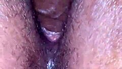 Slow Fucking Ebony Pussy with Wet Black Beauty