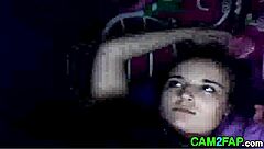 Teen 18+ performs on webcam for free