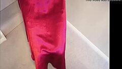 Satisfy your cravings with this sultry wife's sexy skirt and stockings