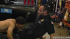 gay guy gets torn up by police, groaning loudly