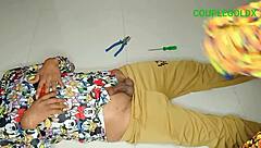 Electrician Repairs Light But Gets Komol's Tight Dick Hard Instantly