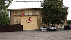 German tourists visit European sauna and redlight district