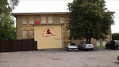 German tourists visit European sauna and redlight district
