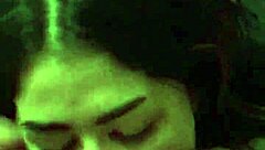 Young slut rocks interracial blowjob in dorm room 😈