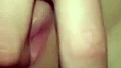 horny milf fingers her ass hardcore in pov amateur anal.