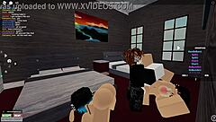 exploring a roblox condo with friends in a casual chat