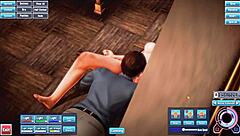 black haired beauty in hentai gets fucked hard.